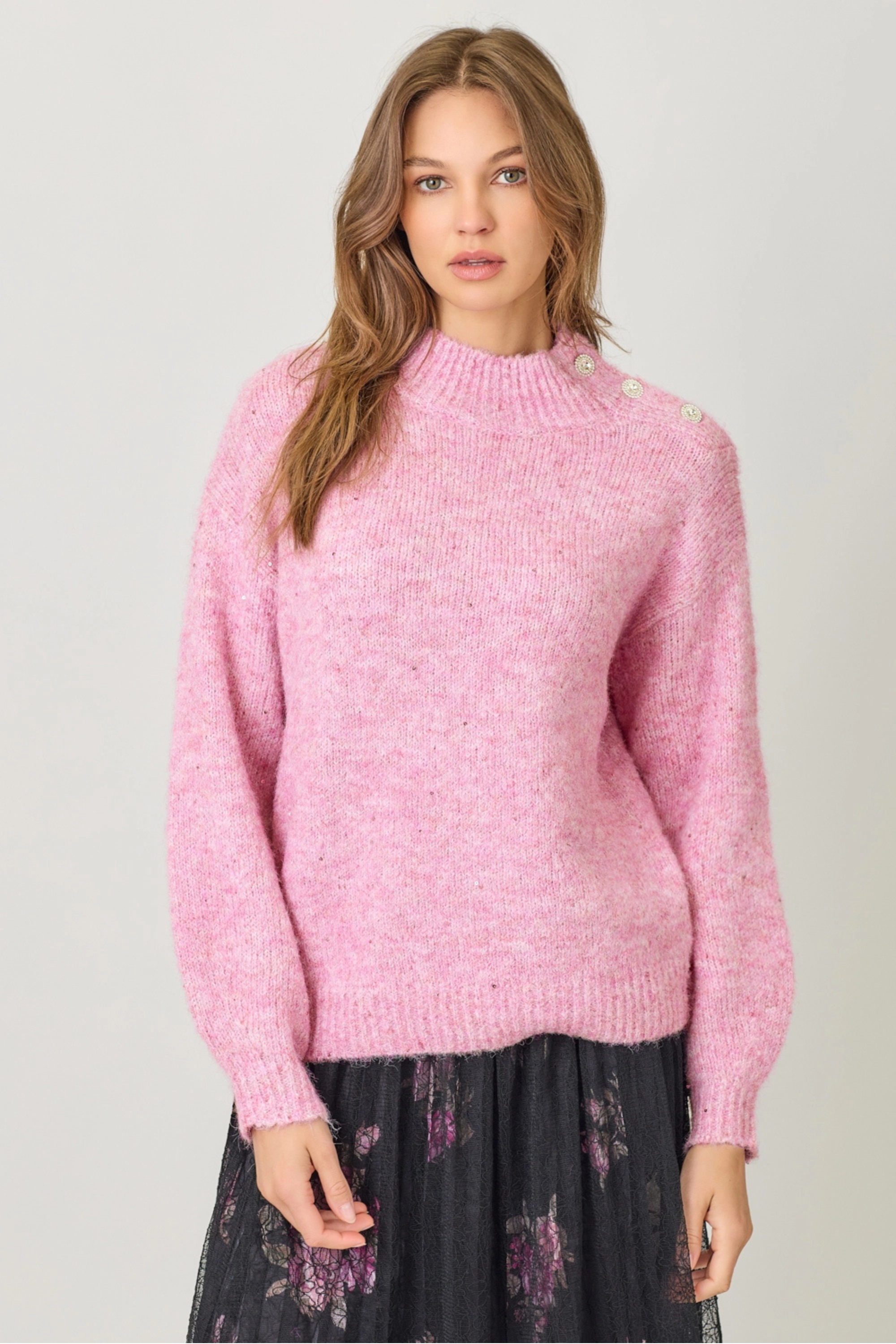 Glitter Glam Sweater-Sweaters-Vixen Collection, Day Spa and Women's Boutique Located in Seattle, Washington