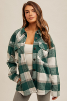 Go Birds Flannel Shacket-Shackets-Vixen Collection, Day Spa and Women's Boutique Located in Seattle, Washington