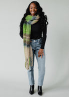 Sirena Plaid Scarf-Scarves-Vixen Collection, Day Spa and Women's Boutique Located in Seattle, Washington