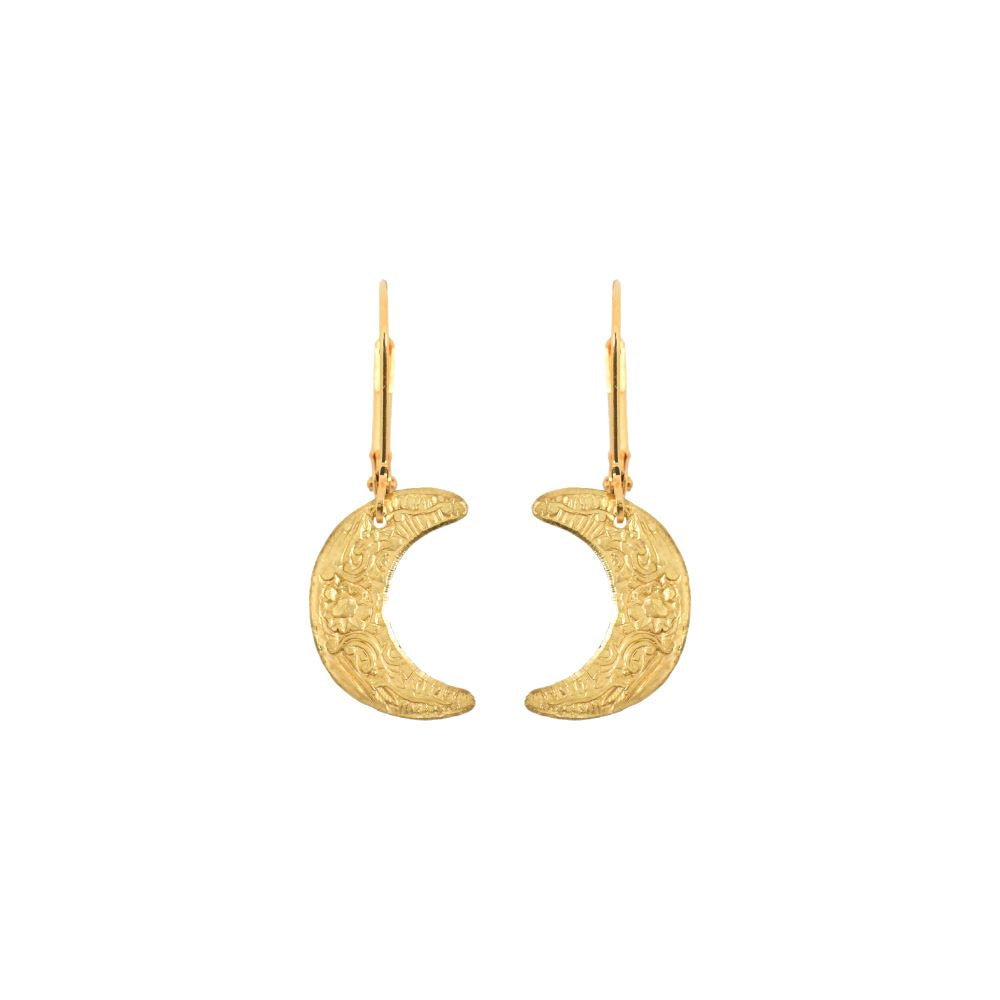 We Dream In Colour Small Moon Earrings-Earrings-Vixen Collection, Day Spa and Women's Boutique Located in Seattle, Washington