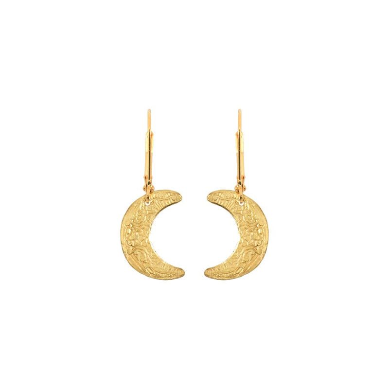 We Dream In Colour Small Moon Earrings-Earrings-Vixen Collection, Day Spa and Women's Boutique Located in Seattle, Washington