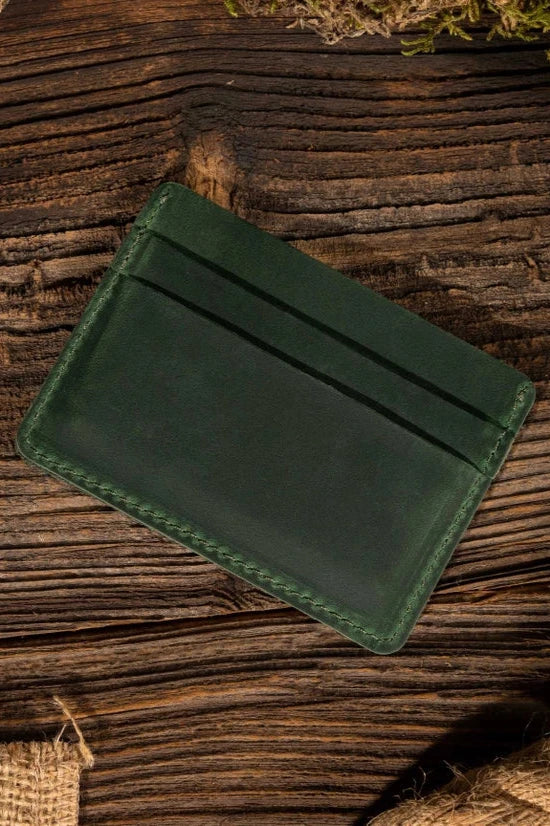 Handmade Leather Card Holder-Bags + Wallets-Vixen Collection, Day Spa and Women's Boutique Located in Seattle, Washington