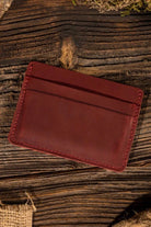 Handmade Leather Card Holder-Bags + Wallets-Vixen Collection, Day Spa and Women's Boutique Located in Seattle, Washington