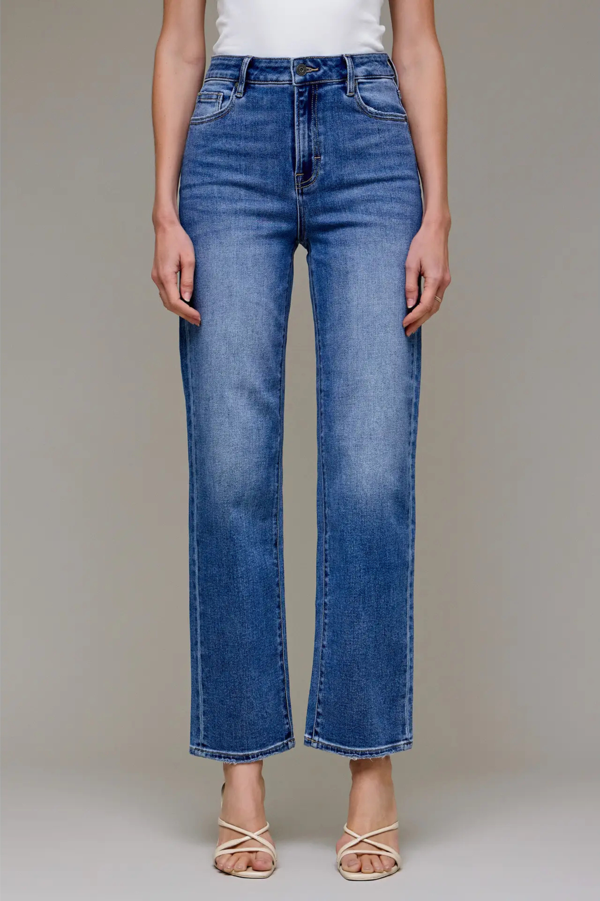 Hidden Tracey Clean Straight Leg-Denim-Vixen Collection, Day Spa and Women's Boutique Located in Seattle, Washington