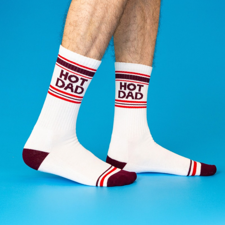 Hot Dad Gym Crew Socks-Socks-Vixen Collection, Day Spa and Women's Boutique Located in Seattle, Washington