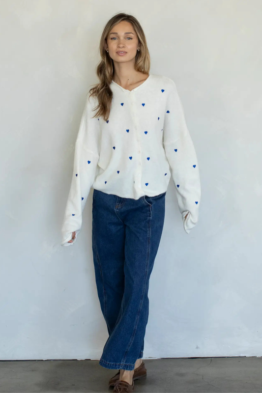 I Heart You Piper Cardigan-Sweaters-Vixen Collection, Day Spa and Women's Boutique Located in Seattle, Washington