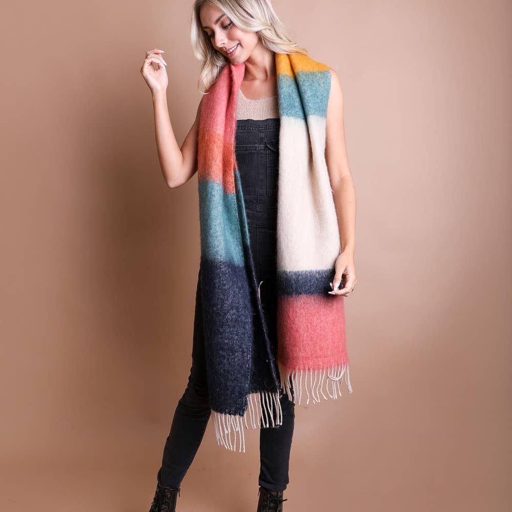 Layered Bliss Mohair Scarf-Scarves-Vixen Collection, Day Spa and Women's Boutique Located in Seattle, Washington