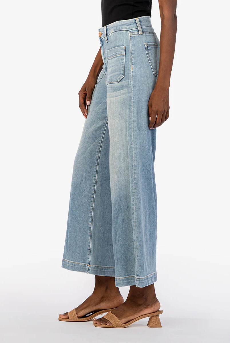 Meg Patch Pocket Wide Leg Jeans-Denim-Vixen Collection, Day Spa and Women's Boutique Located in Seattle, Washington