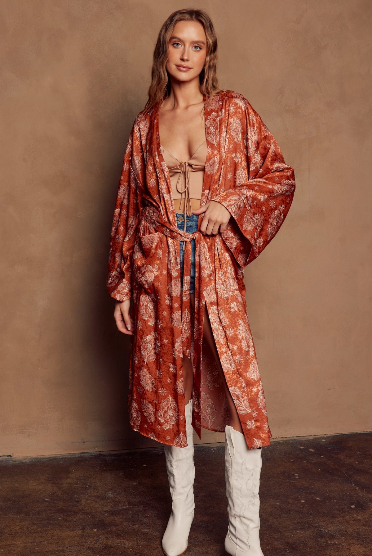 Sunchild Open Front Kimono-Kimonos-Vixen Collection, Day Spa and Women's Boutique Located in Seattle, Washington