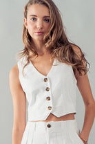 Livin’ In It Linen Vest-Vests-Vixen Collection, Day Spa and Women's Boutique Located in Seattle, Washington