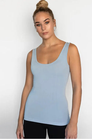 Bamboo Short Tank-Tank Tops-Vixen Collection, Day Spa and Women's Boutique Located in Seattle, Washington