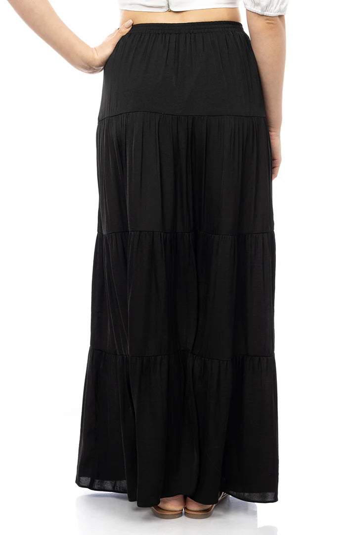 Never Better Tiered Maxi Skirt-Skirts-Vixen Collection, Day Spa and Women's Boutique Located in Seattle, Washington