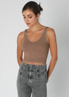 Vintage Reversible Crop Top-Tank Tops-Vixen Collection, Day Spa and Women's Boutique Located in Seattle, Washington