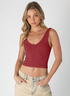 Vintage Reversible Crop Top-Tank Tops-Vixen Collection, Day Spa and Women's Boutique Located in Seattle, Washington