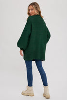 Carmine Fisherman Knit Cardigan-Cardigans-Vixen Collection, Day Spa and Women's Boutique Located in Seattle, Washington