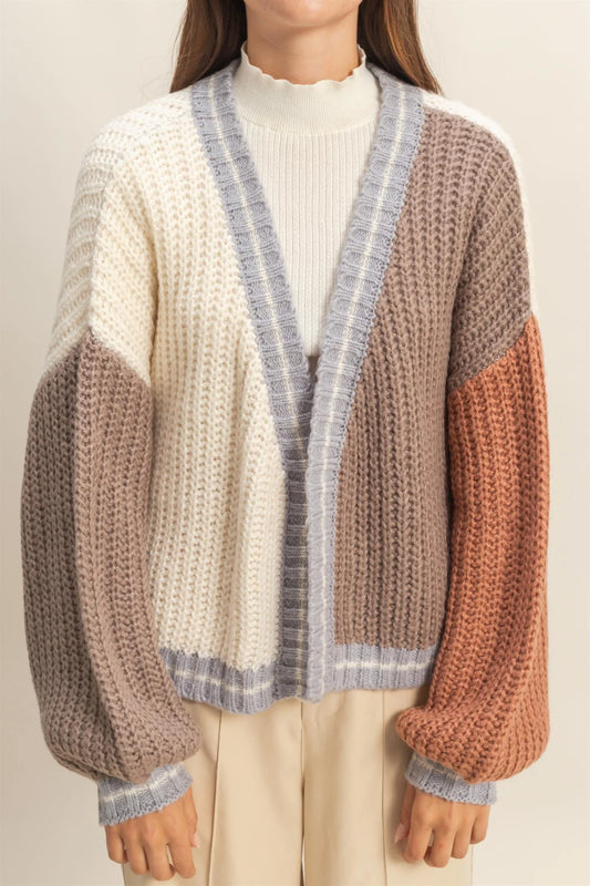 Latte Layers Cardigan-Sweaters-Vixen Collection, Day Spa and Women's Boutique Located in Seattle, Washington