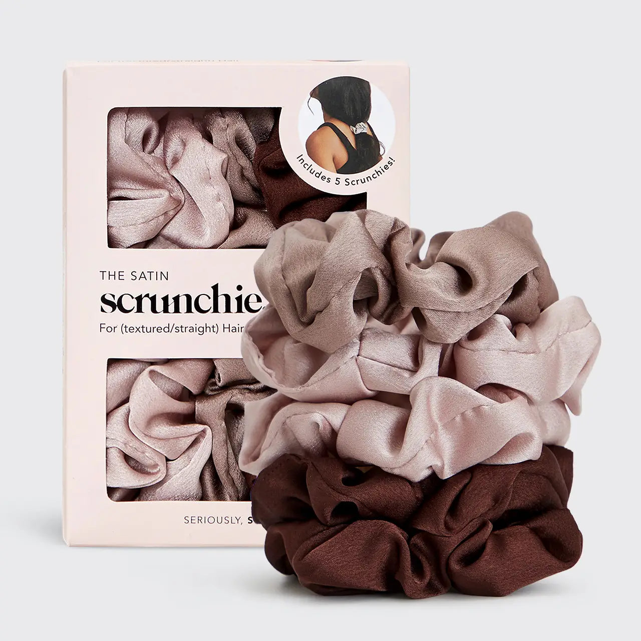 Satin Sleep Scrunchies-Hair Accessories-Vixen Collection, Day Spa and Women's Boutique Located in Seattle, Washington