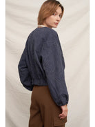 Spring Mornings Bomber Jacket-Jackets-Vixen Collection, Day Spa and Women's Boutique Located in Seattle, Washington