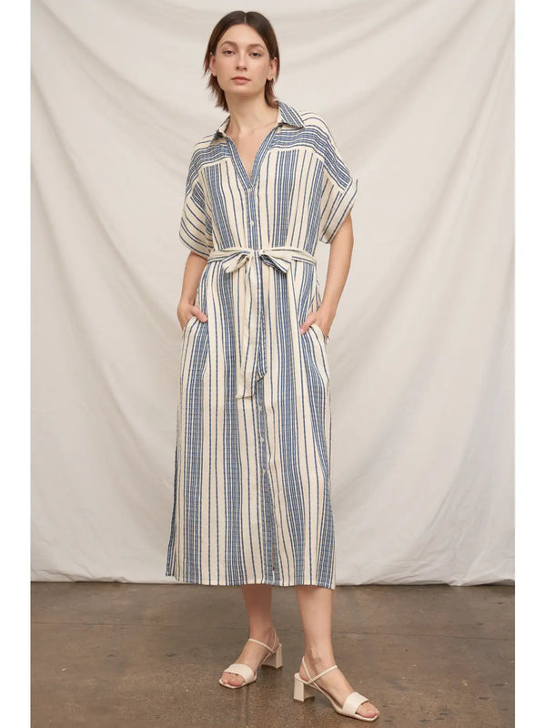 Shoreline Midi Dress-Dresses-Vixen Collection, Day Spa and Women's Boutique Located in Seattle, Washington