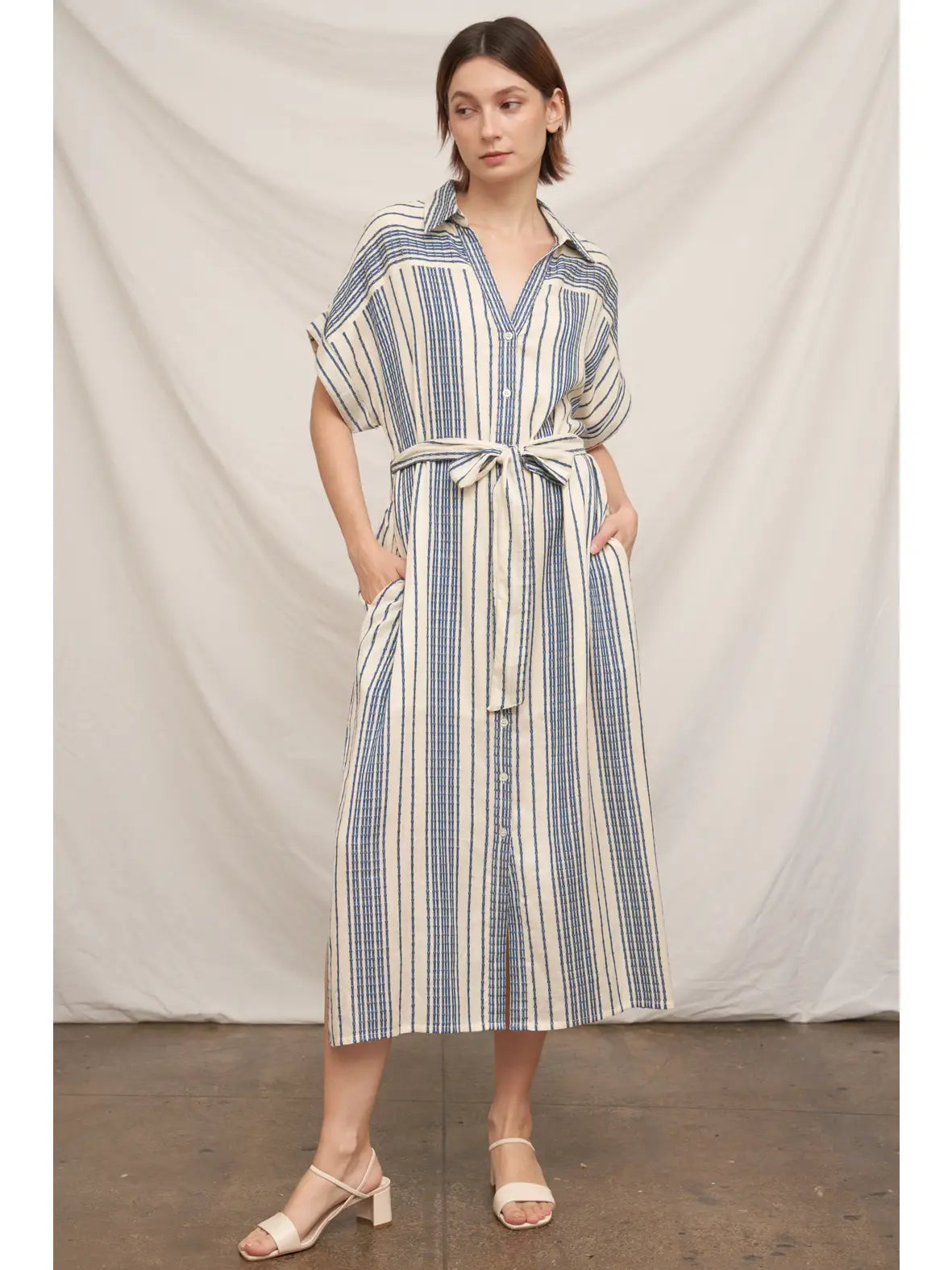 Shoreline Midi Dress-Dresses-Vixen Collection, Day Spa and Women's Boutique Located in Seattle, Washington
