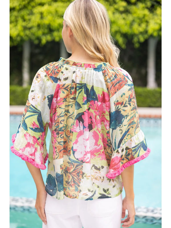 Tropical Getaway Blouse-Tops-Vixen Collection, Day Spa and Women's Boutique Located in Seattle, Washington