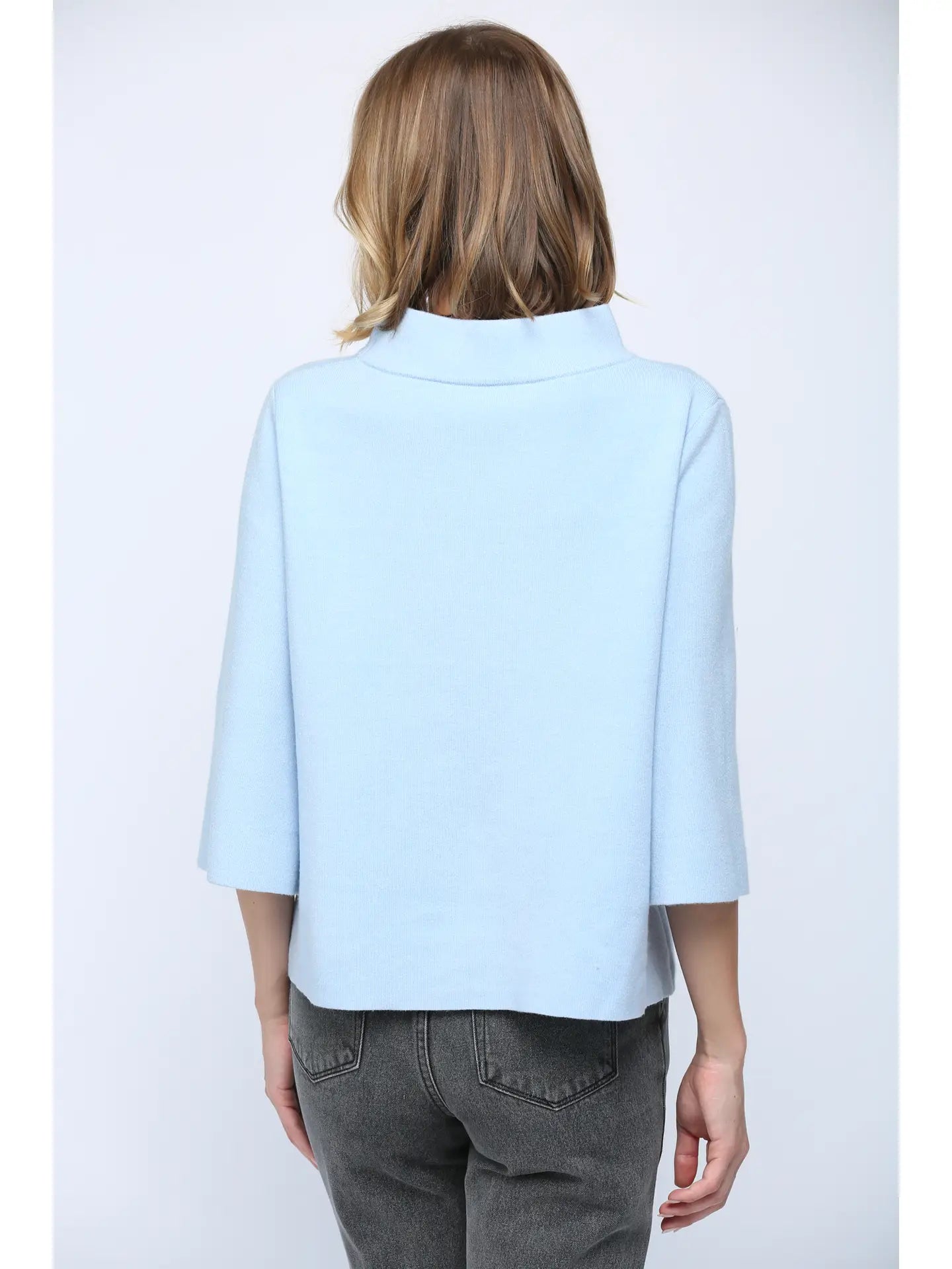 Powder Bell Sleeve Top-Tops-Vixen Collection, Day Spa and Women's Boutique Located in Seattle, Washington