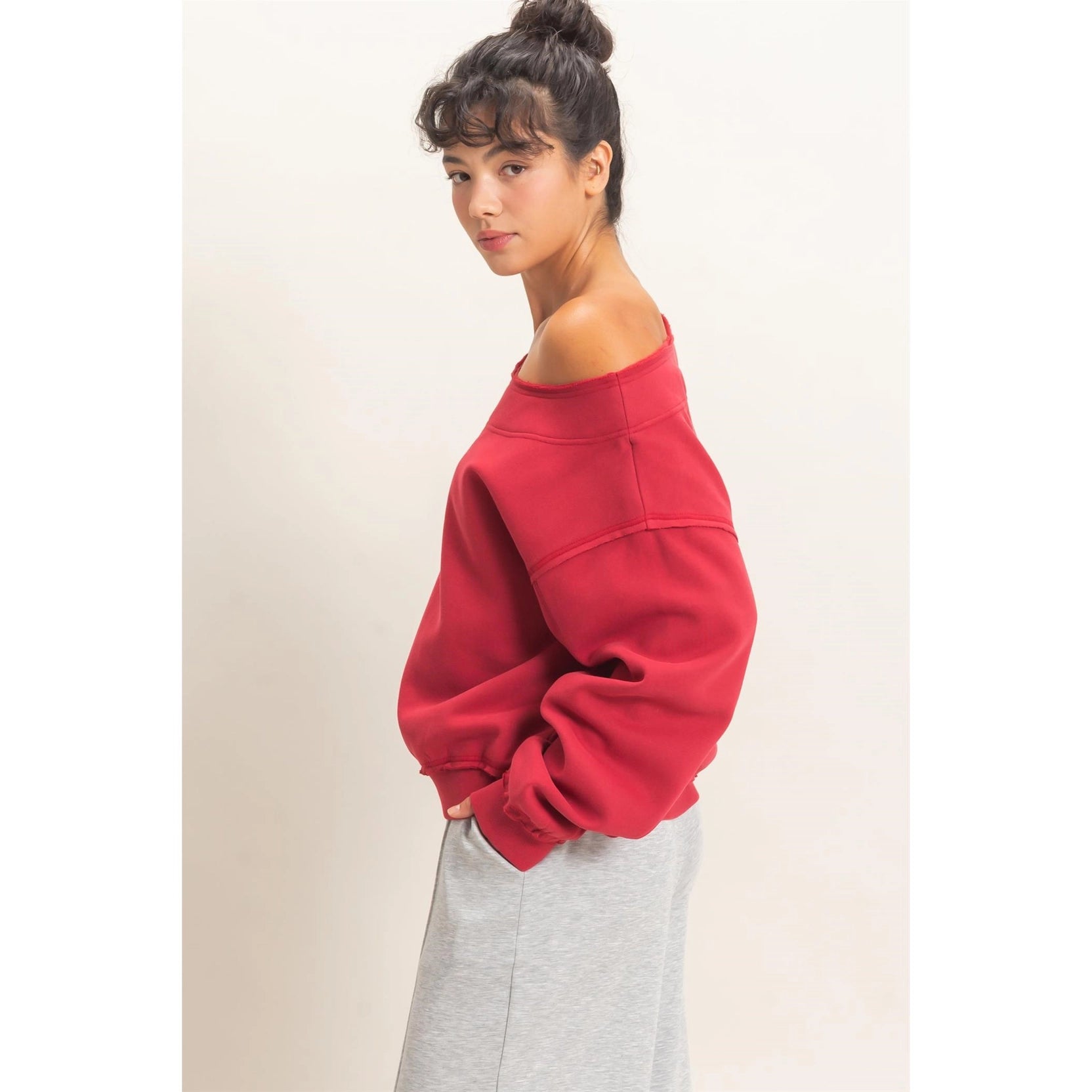 Rosewood Romance Sweater-Sweatshirts-Vixen Collection, Day Spa and Women's Boutique Located in Seattle, Washington