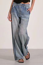 Jetset Denim Track Pants-Denim-Vixen Collection, Day Spa and Women's Boutique Located in Seattle, Washington