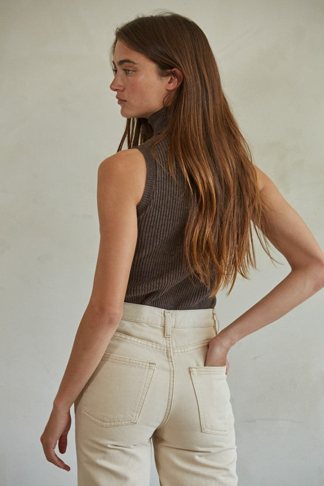 Classic Girl Turtleneck Tank-Tank Tops-Vixen Collection, Day Spa and Women's Boutique Located in Seattle, Washington