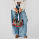 Cosette Canvas Shoulder Bag-Bags + Wallets-Vixen Collection, Day Spa and Women's Boutique Located in Seattle, Washington