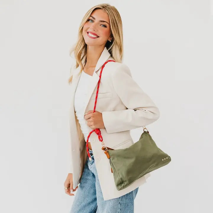 Cosette Canvas Shoulder Bag-Bags + Wallets-Vixen Collection, Day Spa and Women's Boutique Located in Seattle, Washington