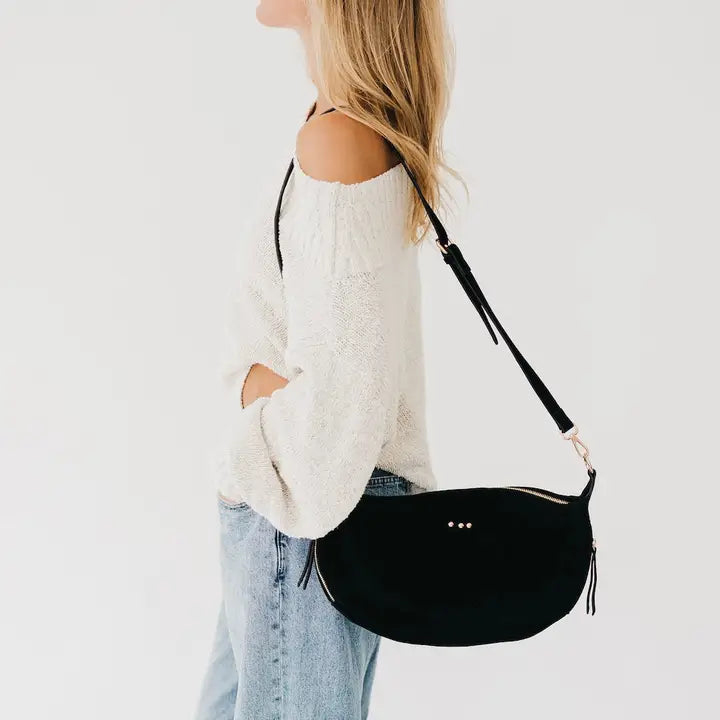 Suede Netty Crossbody-Bags + Wallets-Vixen Collection, Day Spa and Women's Boutique Located in Seattle, Washington
