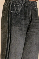 Jetset Denim Track Pants-Denim-Vixen Collection, Day Spa and Women's Boutique Located in Seattle, Washington