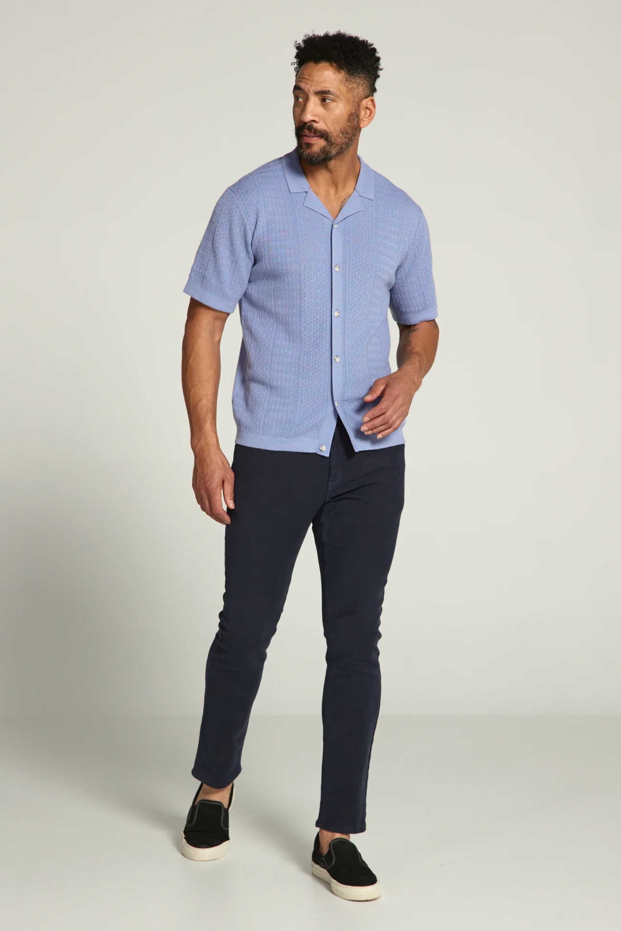 Jonas Button Down Polo Sweater-Men's Tops-Vixen Collection, Day Spa and Women's Boutique Located in Seattle, Washington