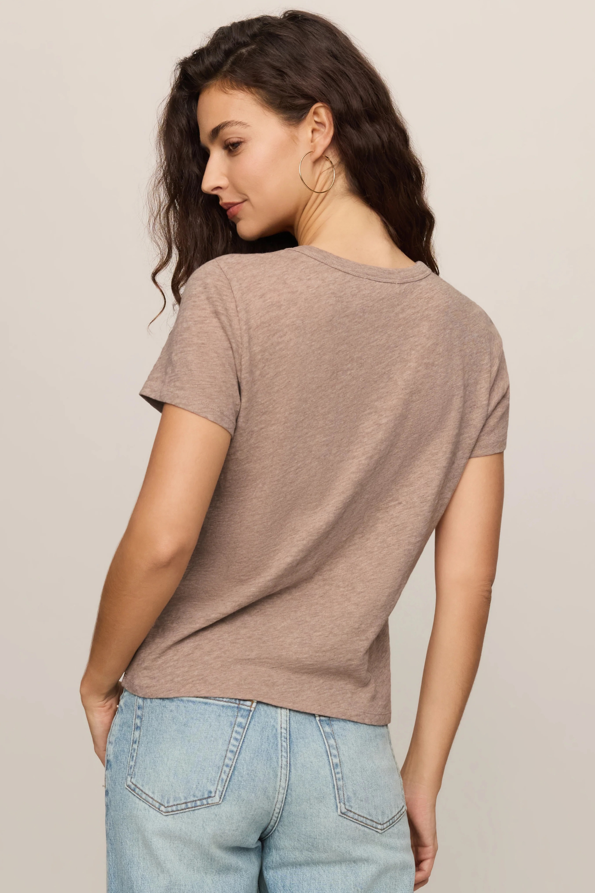 Junie Slub Tee Shirt-Tops-Vixen Collection, Day Spa and Women's Boutique Located in Seattle, Washington