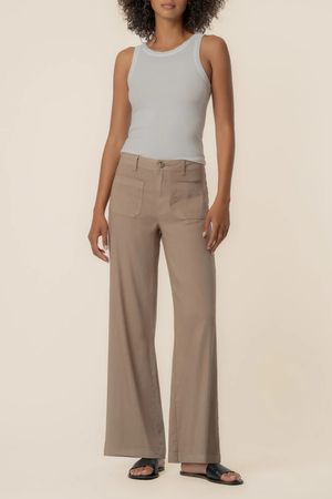 KUT Meg High Rise Wide Leg Patch Pocket Linen Trouser-Pants-Vixen Collection, Day Spa and Women's Boutique Located in Seattle, Washington