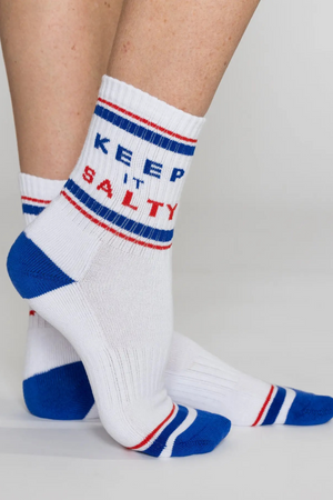Keep It Salty Crew Socks-Socks-Vixen Collection, Day Spa and Women's Boutique Located in Seattle, Washington
