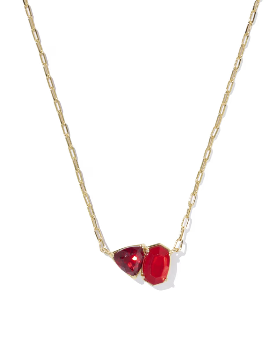 Tatum Short Pendant Necklace-Necklaces-Vixen Collection, Day Spa and Women's Boutique Located in Seattle, Washington