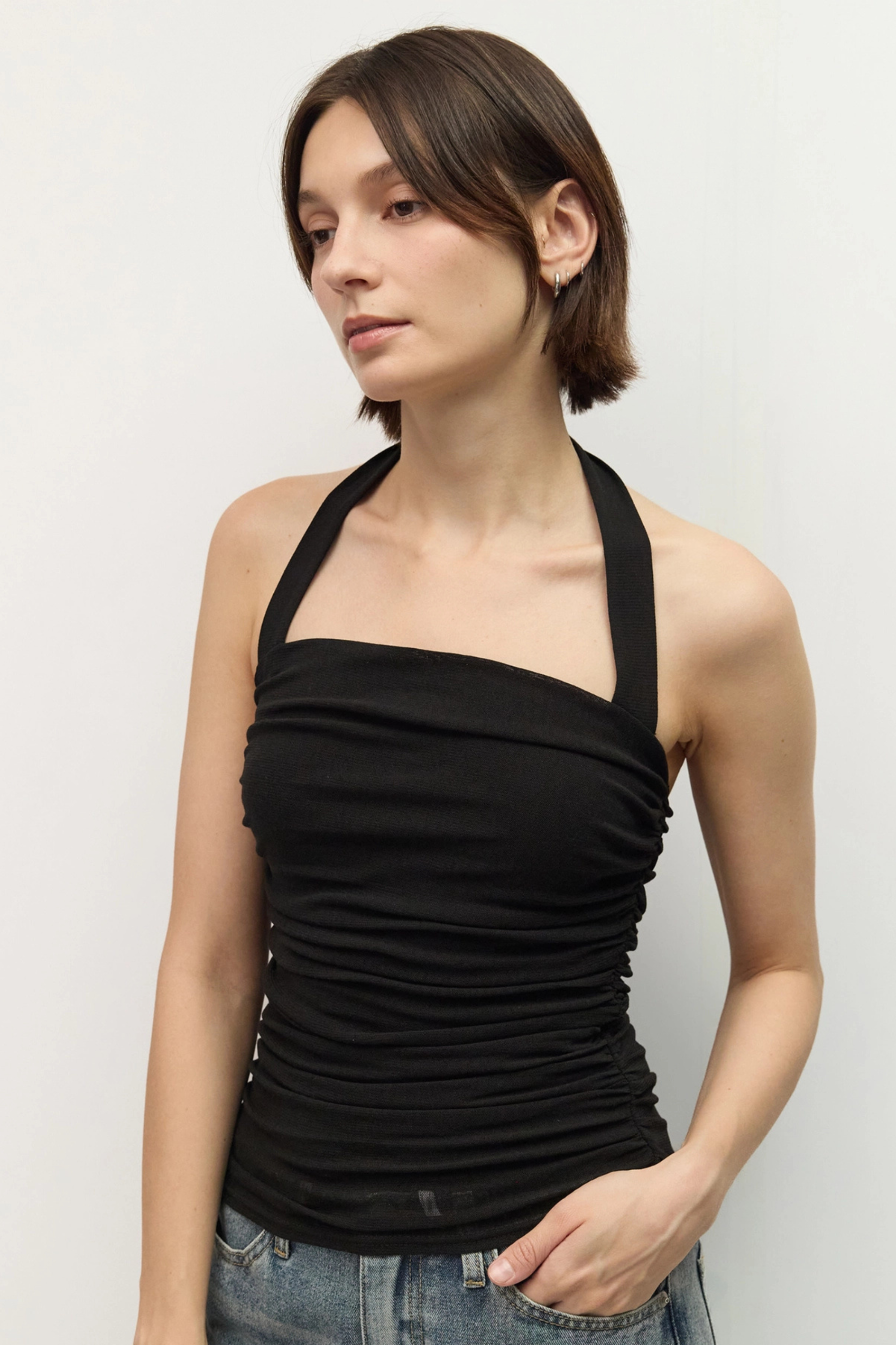 Kiana Halter Top-Tank Tops-Vixen Collection, Day Spa and Women's Boutique Located in Seattle, Washington