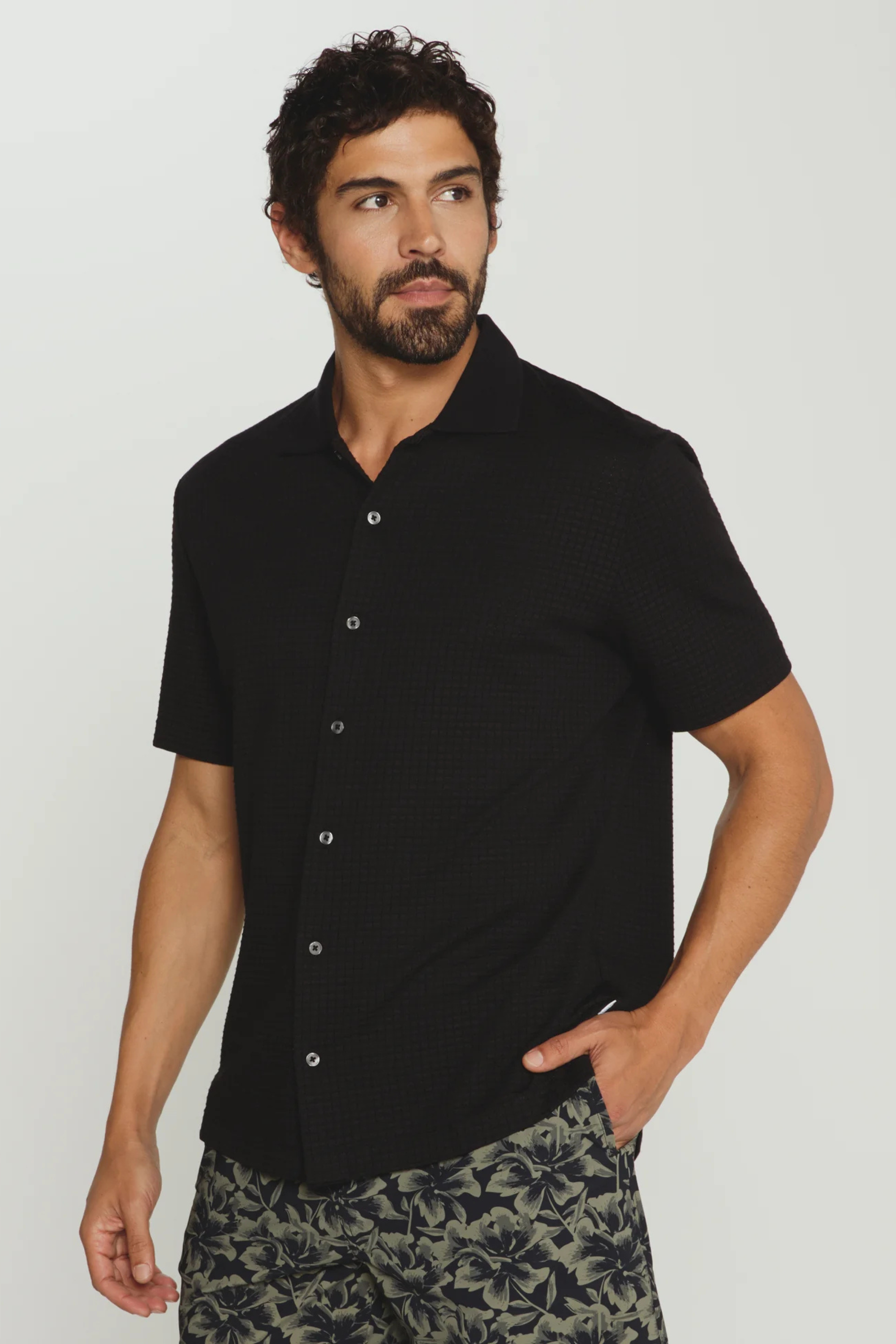 Landry Short Sleeve Shirt-Men's Tops-Vixen Collection, Day Spa and Women's Boutique Located in Seattle, Washington