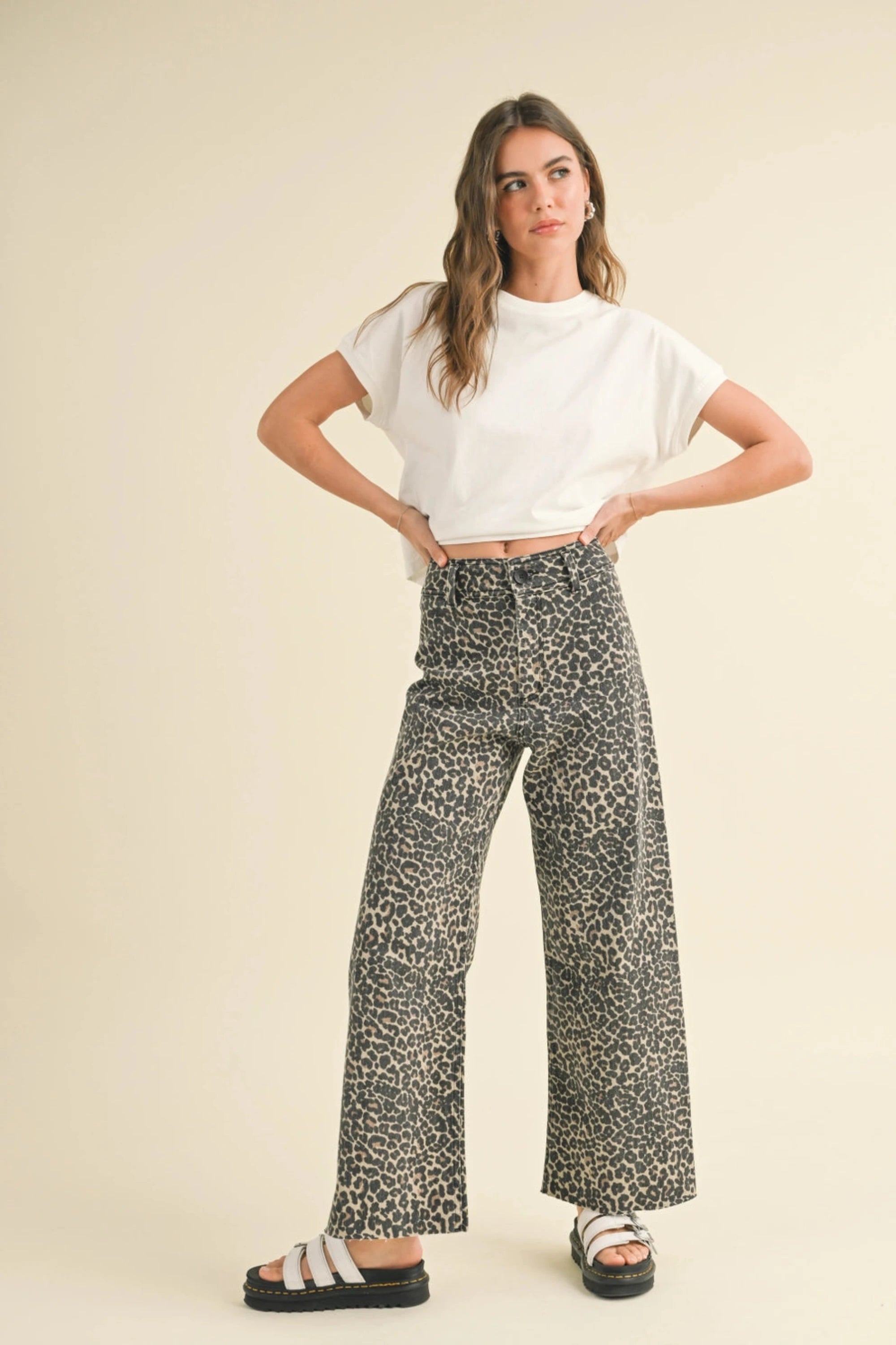 Wild & Wide Leopard Pants-Pants-Vixen Collection, Day Spa and Women's Boutique Located in Seattle, Washington