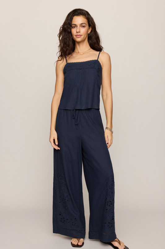 Lille Embroidered Woven Tank