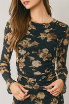 Lovely Leaves Top-Long Sleeves-Vixen Collection, Day Spa and Women's Boutique Located in Seattle, Washington