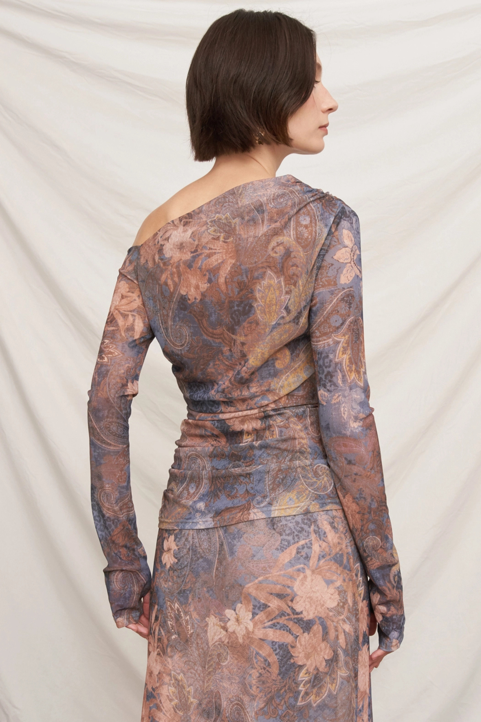 Luxe Paisley Top-Long Sleeves-Vixen Collection, Day Spa and Women's Boutique Located in Seattle, Washington