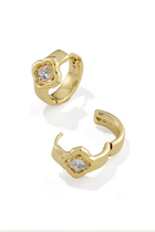 Mallory Crystal Huggie Earring