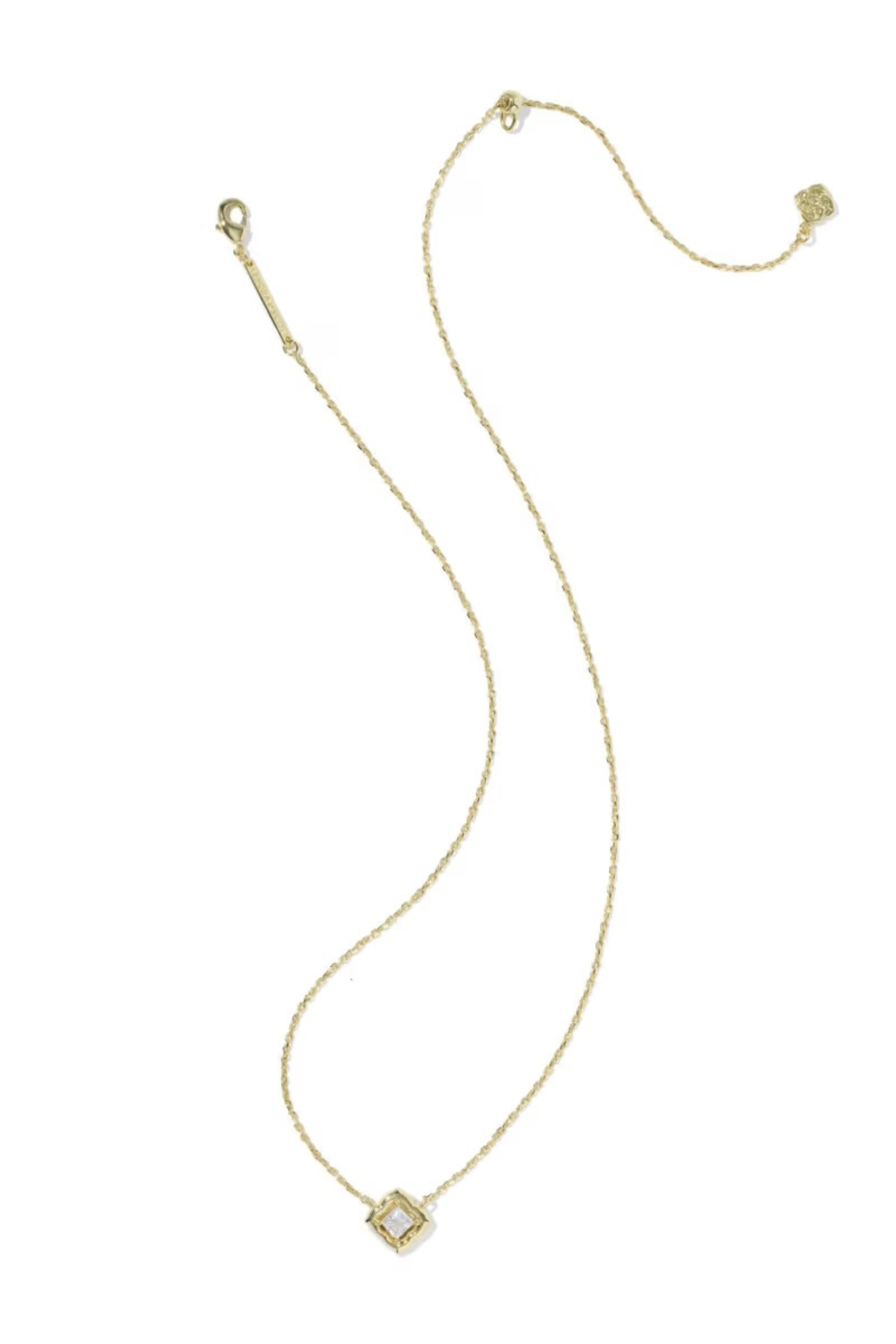 Mallory Crystal Pendant Necklace-Necklaces-Vixen Collection, Day Spa and Women's Boutique Located in Seattle, Washington