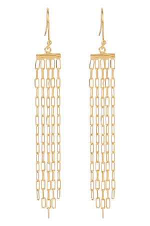 Chain Link Earrings-Earrings-Vixen Collection, Day Spa and Women's Boutique Located in Seattle, Washington