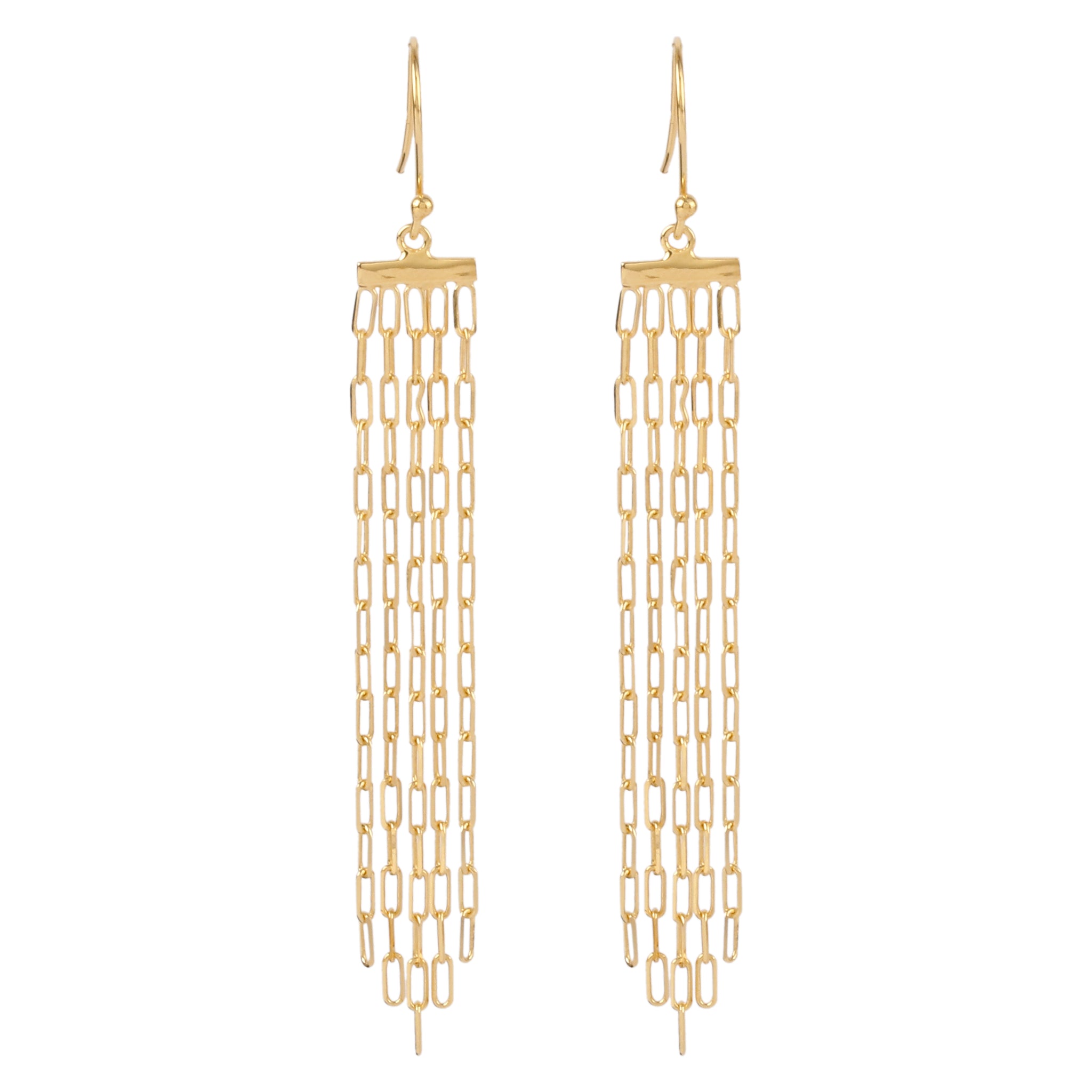 Chain Link Earrings-Earrings-Vixen Collection, Day Spa and Women's Boutique Located in Seattle, Washington