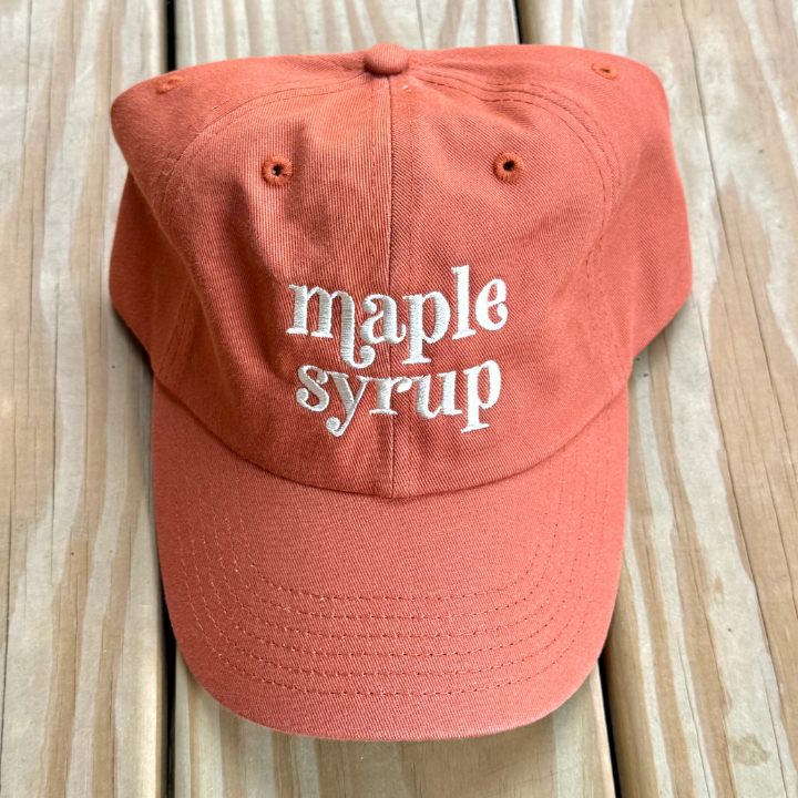 Maple Syrup Baseball Cap-Hats-Vixen Collection, Day Spa and Women's Boutique Located in Seattle, Washington