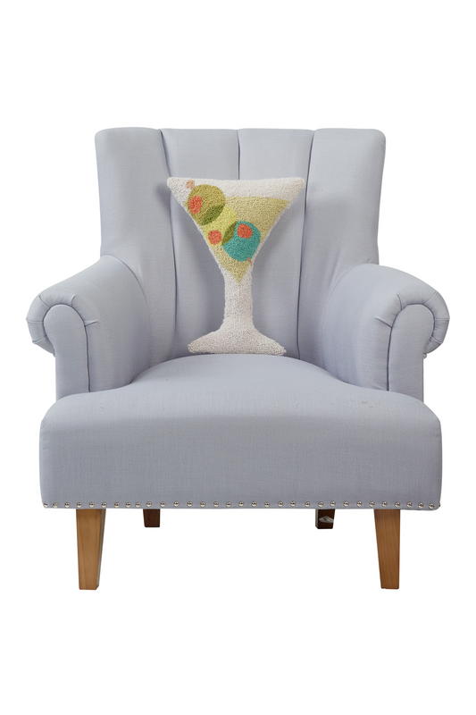 Martini Glass Hook Pillow-Pillows-Vixen Collection, Day Spa and Women's Boutique Located in Seattle, Washington